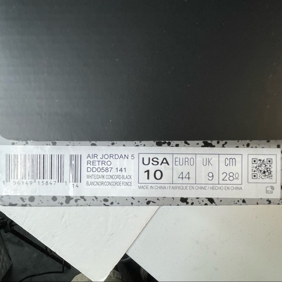 Air Jordan 5 Dark Concord Mens Size 10 Basketball Shoes Sneakers - Picture 9 of 11